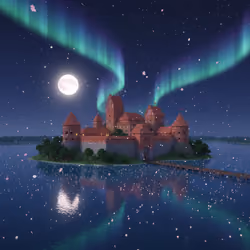 Cities of the Empire of Dja #174 — Trakai Island Castle Lithuania