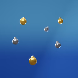 Gold & Silver Xmas Storm