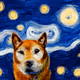 Starry shiba inu