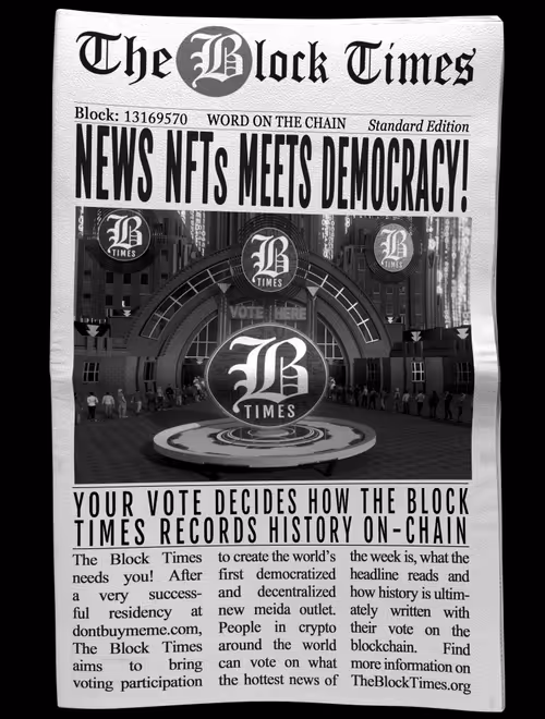 News NFTs Meets Democracy! | Standard