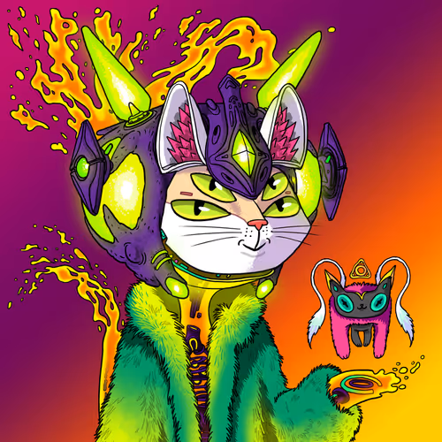 Alien Cat #7597