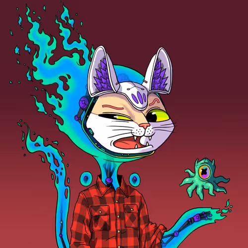 Alien Cat #7567