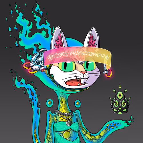 Alien Cat #10104
