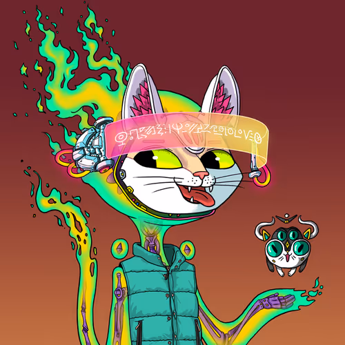 Alien Cat #7618