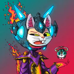 Alien Cat #1632