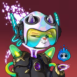 Alien Cat #7632