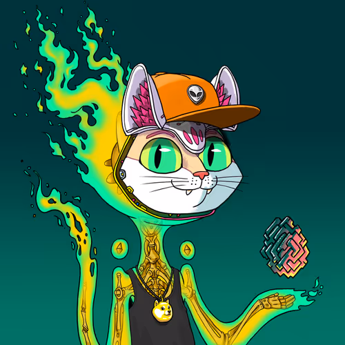 Alien Cat #7556