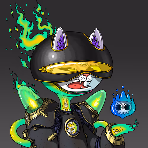 Alien Cat #7554