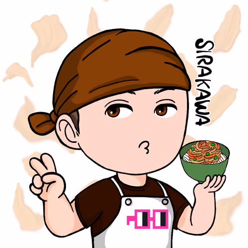 SanuQN! brown white apron Nouns #8699