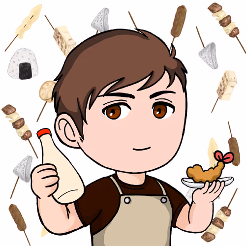 SanuQN! brown khaki apron #7257