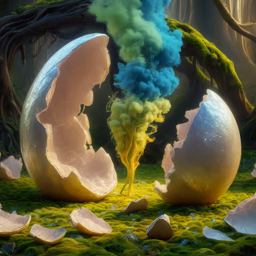 Smoking Eggs Fractured Reality