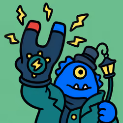 Monster with Magnet Glove and Lantern #4981