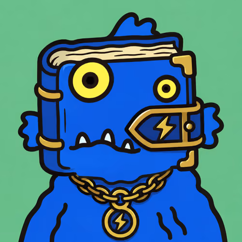 09 Thunderbook Creature with Gold Accents #6933
