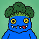 Goofy Monster with Broccoli Hair #8755