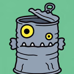 Quirky Tin Can Monster #9585