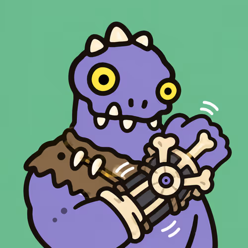 Vibrant Monster with Kinetic Bone Bracer #2736