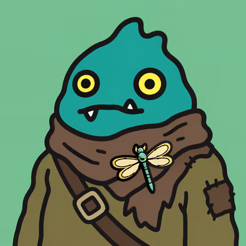 Adventurer Creature with Dragonfly Brooch #1305