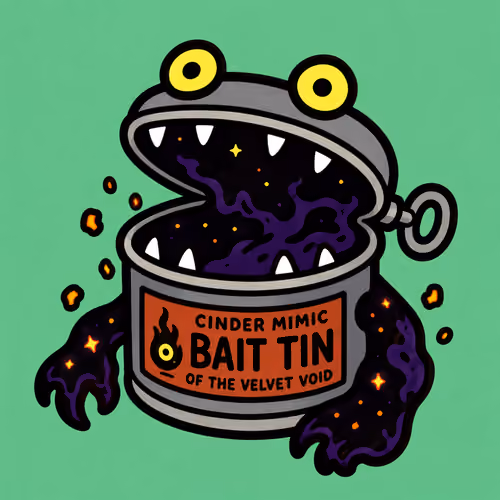 Cinder Mimic Bait Tin Monster #6049