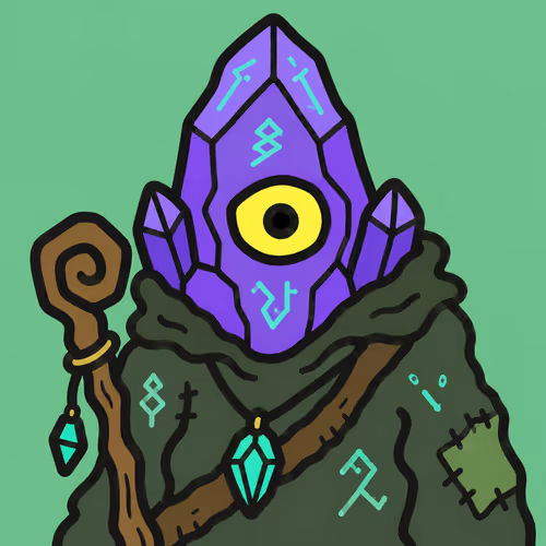 Mystical Crystal Wanderer Portrait #8971