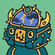 Scarab Shaped Treasure Box with Storm Dome #5989