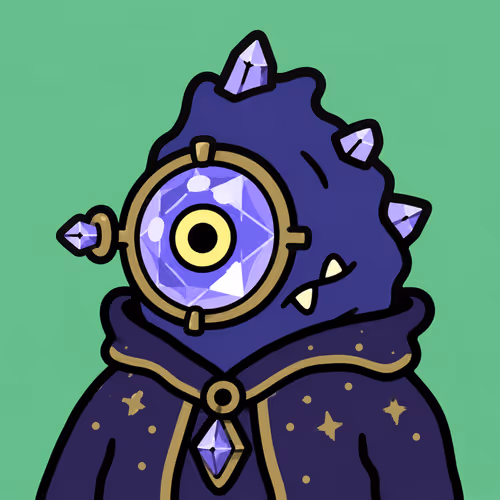 Mysterious Monster with Crystal Lens Eye #5547