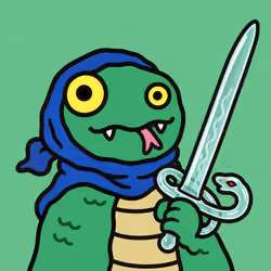 Heroic Snake with Glass Sword #6525