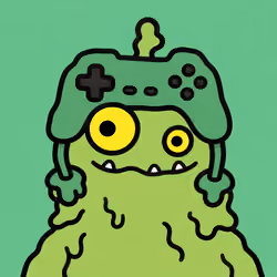 Slime Monster in Game Controller Cap #5277