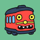 Goofy Monster Train Hybrid Character #8752