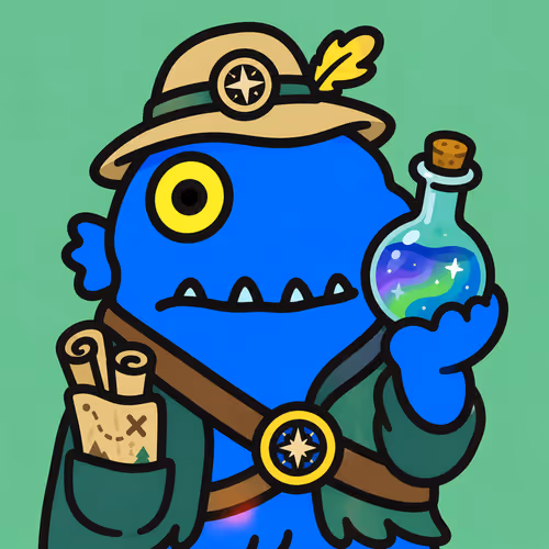 Adventurous Monster Explorer with Potion #4168