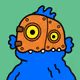 Cute Blobby Monster with a Quirky Mask #3696