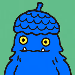 Colourful Acorn Monster Character #4057