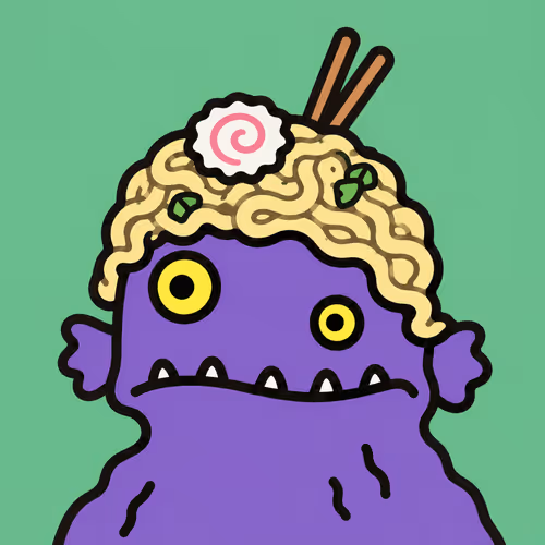 Cute Monster with Noodle Helmet #4984