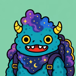 Cute Nebula Monster with Starry Accessories #8580