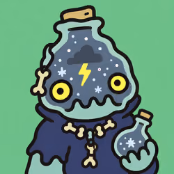 Whimsical Storm Bottle Creature #6265