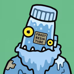 Frost Resin Tube Monster Character #5770