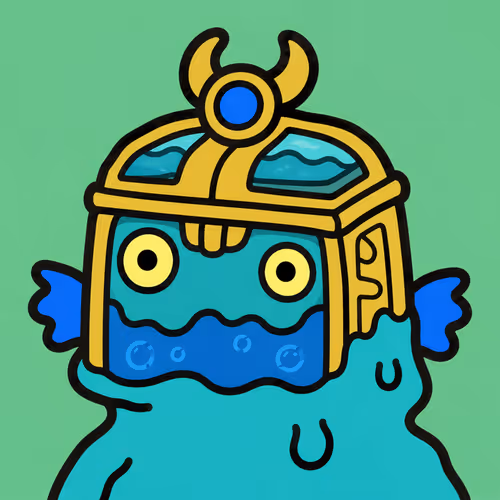 Cute Scarab Inspired Treasure Chest Creature #3908