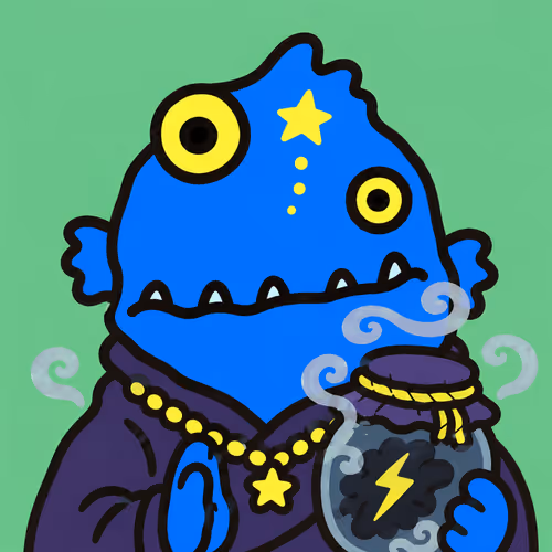 Whimsical Monk with Mystical Jar #9862