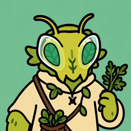 Mantis Themed Character with Leafy Cloak #4818