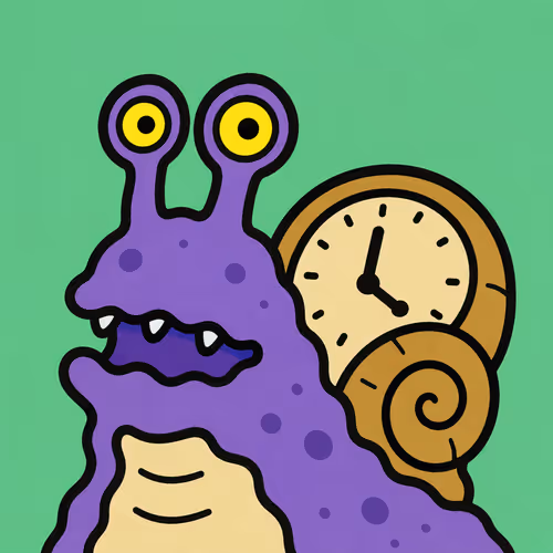 Curious Creature with a Clock Shell #3634
