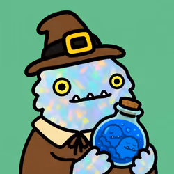 Whimsical Creature with Potion Jar #7331
