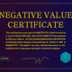 Negative Value Certificate #179 of 256