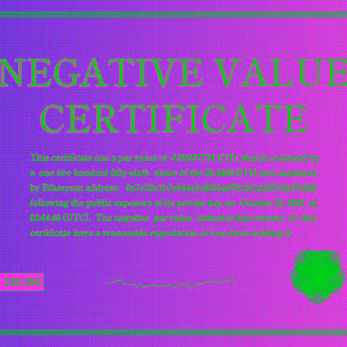 Negativevaluecertificates