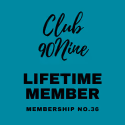 Club 90nine Membership No.36
