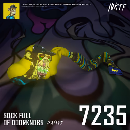 Mutant Sock Full of Doorknobs #7235