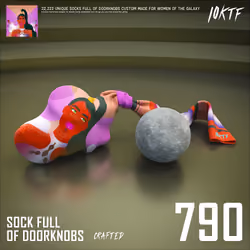 Galaxy Sock Full of Doorknobs #790