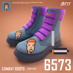 Punk Combat Boots #6573