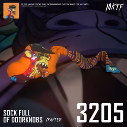 Mutant Sock Full of Doorknobs #3205