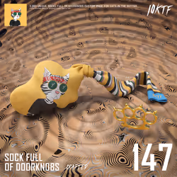 Gutter Sock Full of Doorknobs #147