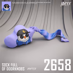 Moonbird Sock Full of Doorknobs #2658
