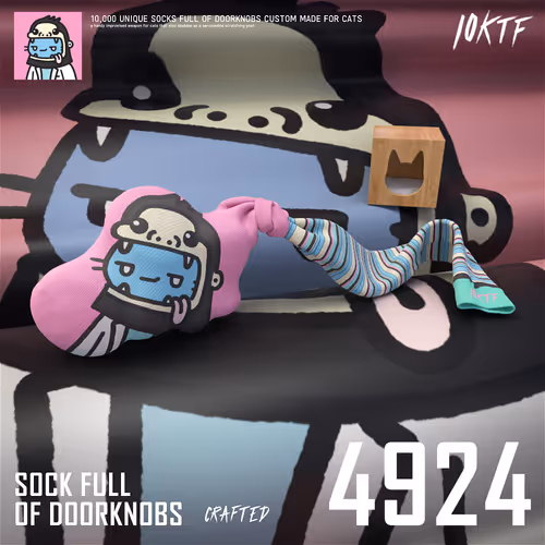 Cool Sock Full of Doorknobs #4924
